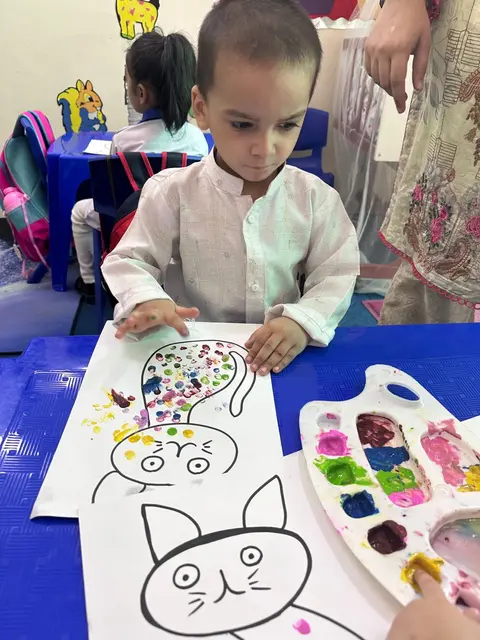 Finger Painting on Cat — photo 7